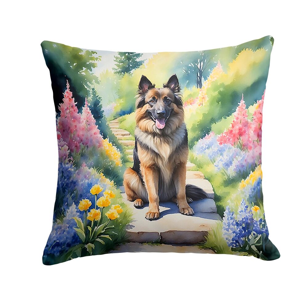 9128 Spring Path Throw Pillow, 18Hx18W, Belgian Tervuren 6565